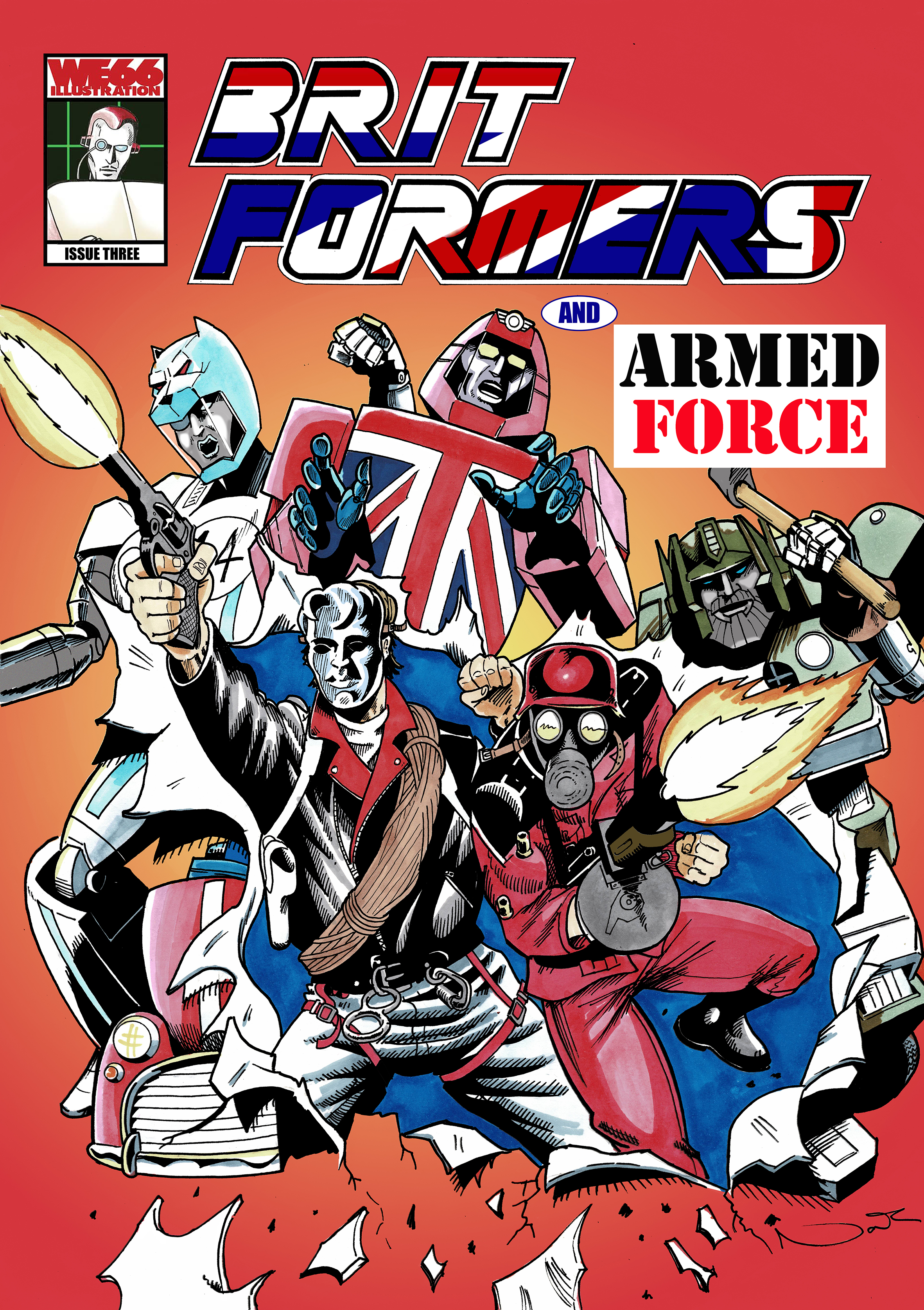 BRITFORMERS ISSUE 3 comic cover