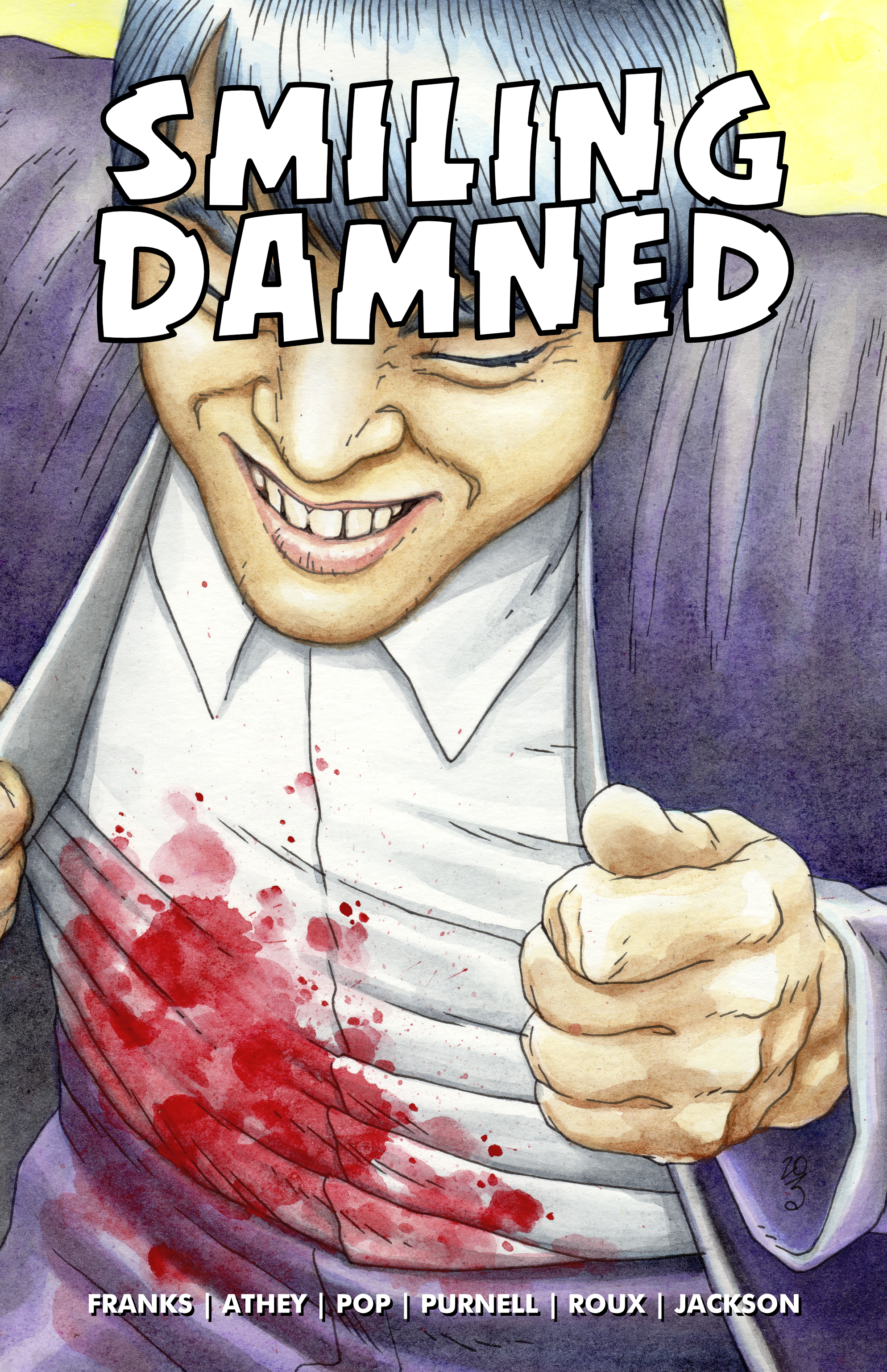 Smiling Damned Yakuza comic cover