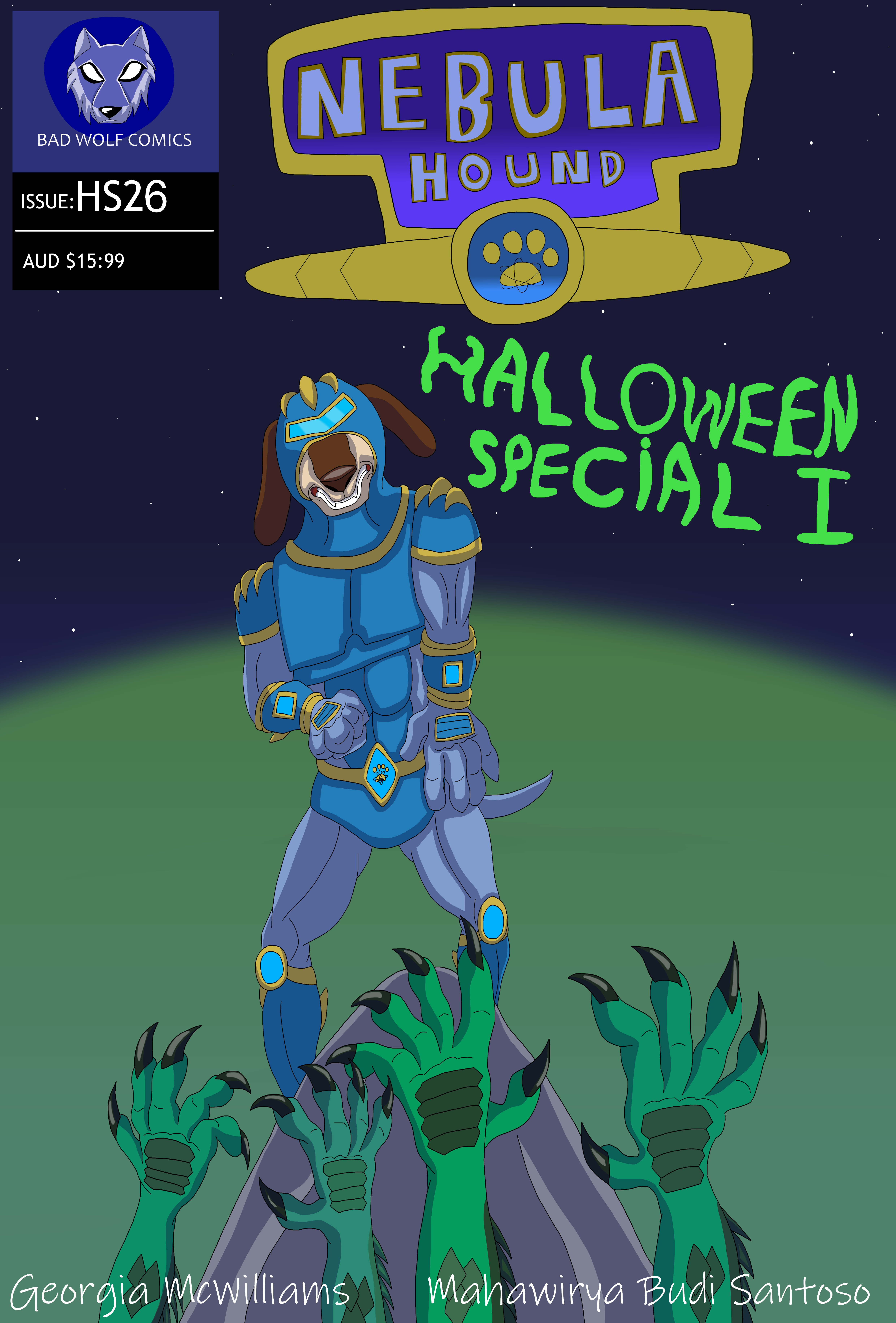Mebula Hound Halloween Special I comic cover