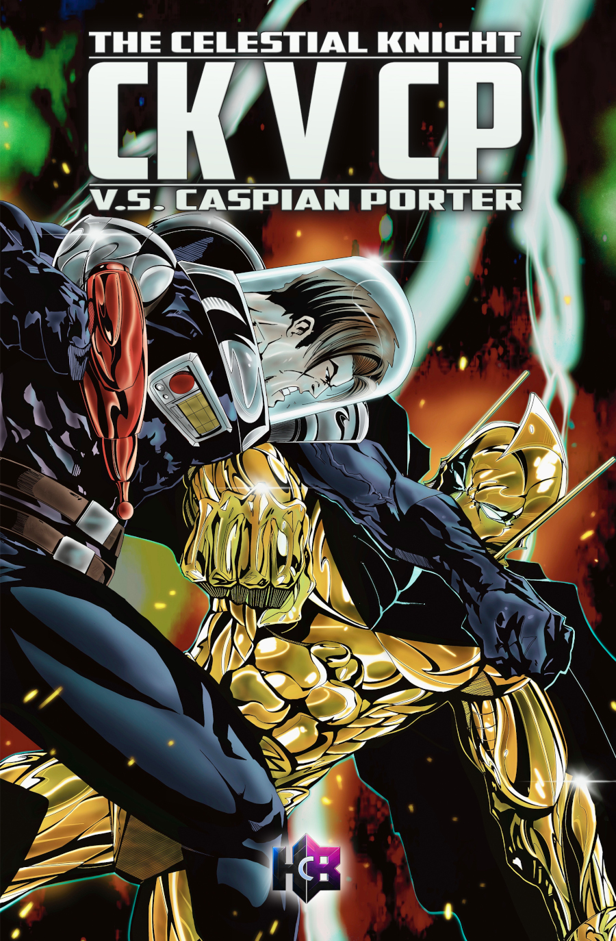 The Celestial Knight VS Caspian Porter comic cover