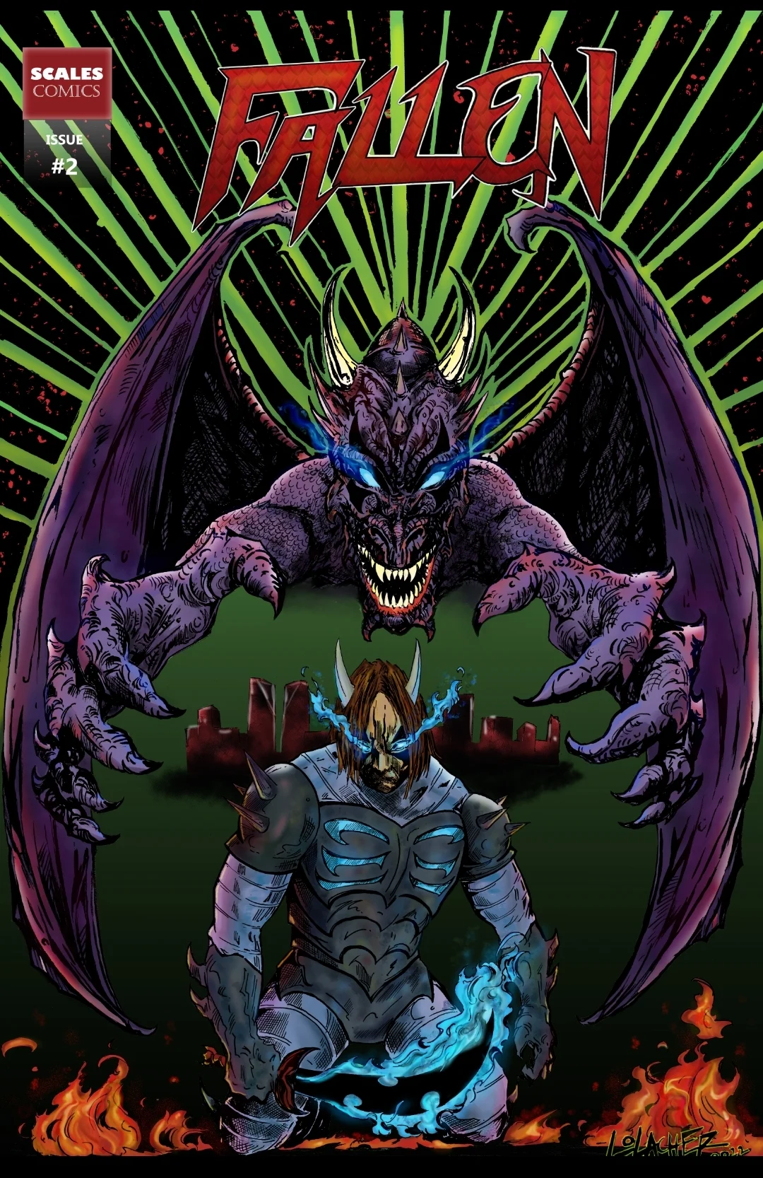 Fallen #2 Dragons Among Us comic cover