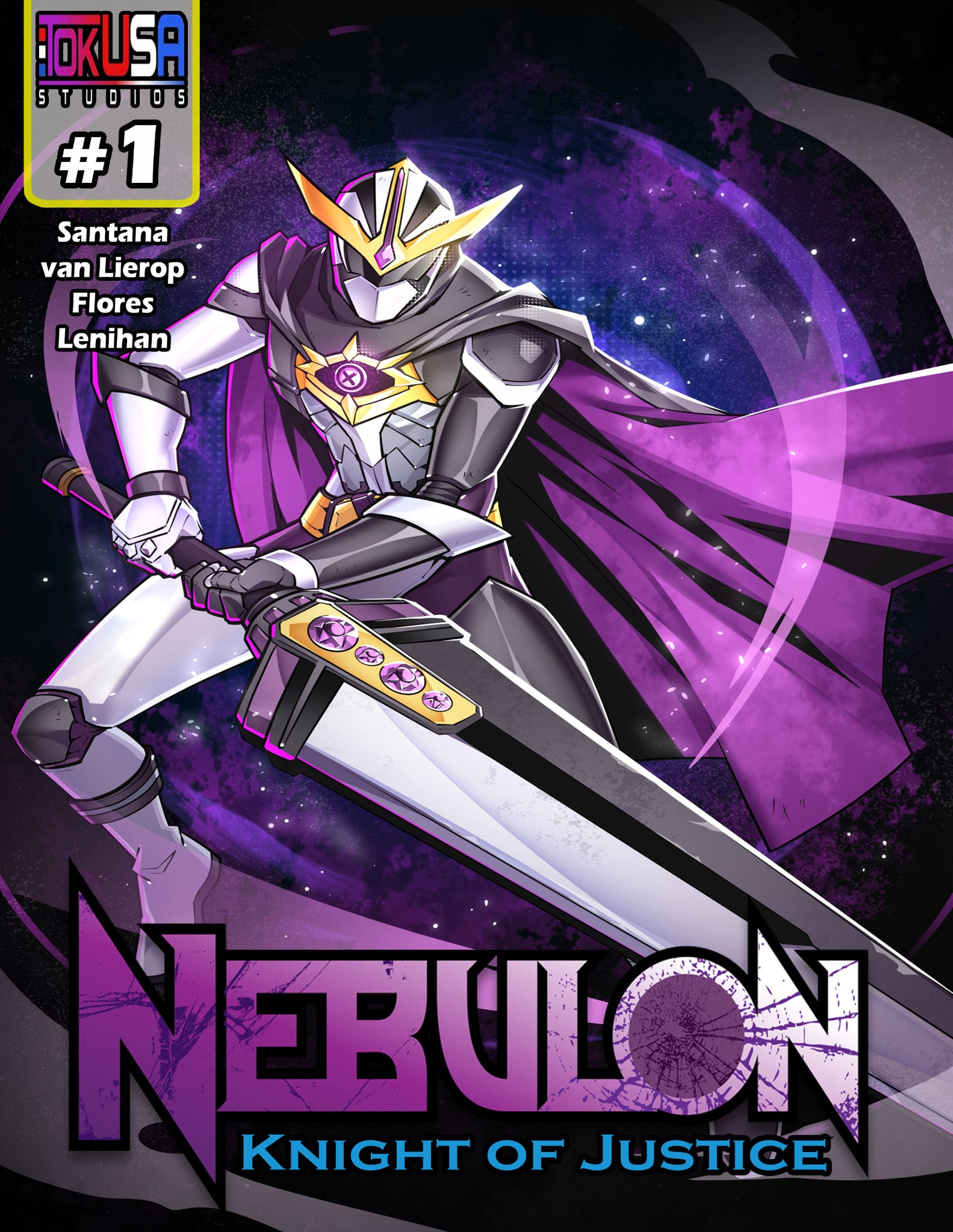 Nebulon Knight of Justice #1 B Cover Variant comic cover